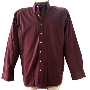 Gap men’s burgundy long sleeve Size XL Classic Fit 100% cotton blends